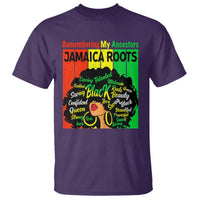Proud Jamaican Afro Black Woman T Shirt Remembering My Ancestors Jamaica Pride - Wonder Print Shop