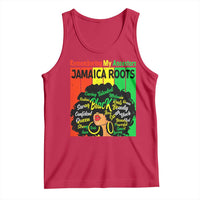 Proud Jamaican Afro Black Woman Tank Top Remembering My Ancestors Jamaica Pride - Wonder Print Shop