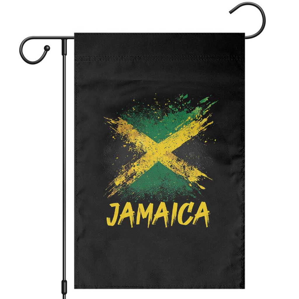 Jamaica Garden Flag Retro Vintage Watercolors Sport Jamaican Flag - Wonder Print Shop