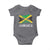 Jamaica Baby Onesie Retro Vintage Jamaican Pride Flag Lion Of Judah - Wonder Print Shop