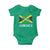 Jamaica Baby Onesie Retro Vintage Jamaican Pride Flag Lion Of Judah - Wonder Print Shop