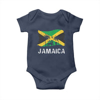 Jamaica Baby Onesie Retro Vintage Jamaican Pride Flag Lion Of Judah - Wonder Print Shop