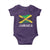 Jamaica Baby Onesie Retro Vintage Jamaican Pride Flag Lion Of Judah - Wonder Print Shop