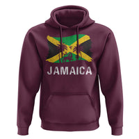 Jamaica Hoodie Retro Vintage Jamaican Pride Flag Lion Of Judah - Wonder Print Shop