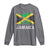 Jamaica Long Sleeve Shirt Retro Vintage Jamaican Pride Flag Lion Of Judah - Wonder Print Shop