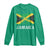 Jamaica Long Sleeve Shirt Retro Vintage Jamaican Pride Flag Lion Of Judah - Wonder Print Shop
