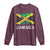 Jamaica Long Sleeve Shirt Retro Vintage Jamaican Pride Flag Lion Of Judah - Wonder Print Shop