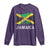 Jamaica Long Sleeve Shirt Retro Vintage Jamaican Pride Flag Lion Of Judah - Wonder Print Shop
