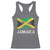Jamaica Racerback Tank Top Retro Vintage Jamaican Pride Flag Lion Of Judah - Wonder Print Shop