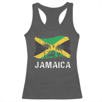 Jamaica Racerback Tank Top Retro Vintage Jamaican Pride Flag Lion Of Judah - Wonder Print Shop