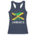 Jamaica Racerback Tank Top Retro Vintage Jamaican Pride Flag Lion Of Judah - Wonder Print Shop