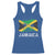 Jamaica Racerback Tank Top Retro Vintage Jamaican Pride Flag Lion Of Judah - Wonder Print Shop