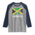 Jamaica Raglan Shirt Retro Vintage Jamaican Pride Flag Lion Of Judah - Wonder Print Shop