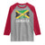 Jamaica Raglan Shirt Retro Vintage Jamaican Pride Flag Lion Of Judah - Wonder Print Shop