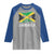 Jamaica Raglan Shirt Retro Vintage Jamaican Pride Flag Lion Of Judah - Wonder Print Shop