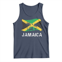 Jamaica Tank Top Retro Vintage Jamaican Pride Flag Lion Of Judah - Wonder Print Shop