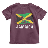 Jamaica Toddler T Shirt Retro Vintage Jamaican Pride Flag Lion Of Judah - Wonder Print Shop