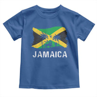 Jamaica Toddler T Shirt Retro Vintage Jamaican Pride Flag Lion Of Judah - Wonder Print Shop