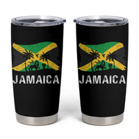 Jamaica Tumbler Cup Retro Vintage Jamaican Pride Flag Lion Of Judah - Wonder Print Shop