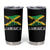 Jamaica Tumbler Cup Retro Vintage Jamaican Pride Flag Lion Of Judah - Wonder Print Shop