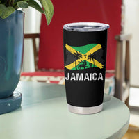 Jamaica Tumbler Cup Retro Vintage Jamaican Pride Flag Lion Of Judah - Wonder Print Shop
