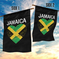 Jamaican Heart Flag Garden Flag Patriotic Jamaica Girls Proud Jamaican Roots - Wonder Print Shop