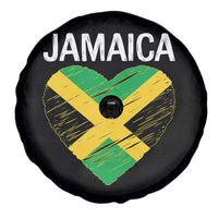 Jamaican Heart Flag Spare Tire Cover Patriotic Jamaica Girls Proud Jamaican Roots - Wonder Print Shop