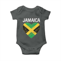 Jamaican Heart Flag Baby Onesie Patriotic Jamaica Girls Proud Jamaican Roots - Wonder Print Shop