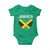 Jamaican Heart Flag Baby Onesie Patriotic Jamaica Girls Proud Jamaican Roots - Wonder Print Shop