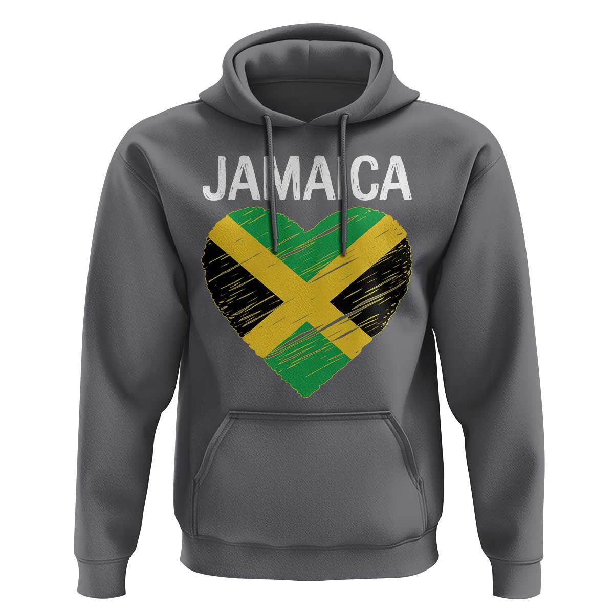 Jamaican Heart Flag Hoodie Patriotic Jamaica Girls Proud Jamaican Roots - Wonder Print Shop