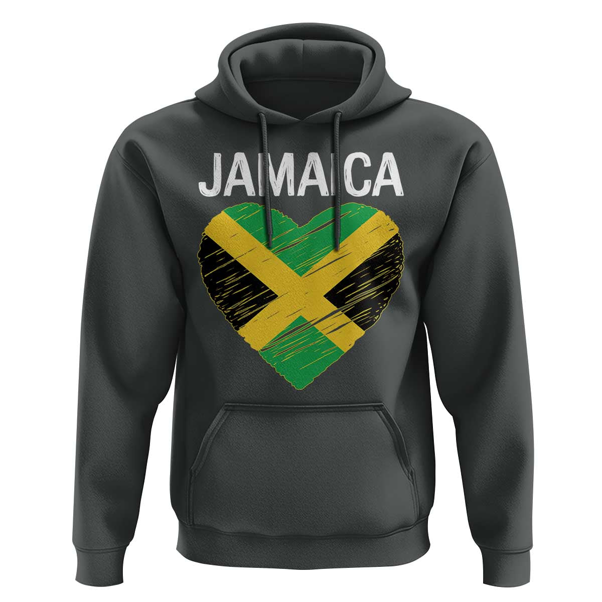 Jamaican Heart Flag Hoodie Patriotic Jamaica Girls Proud Jamaican Roots - Wonder Print Shop