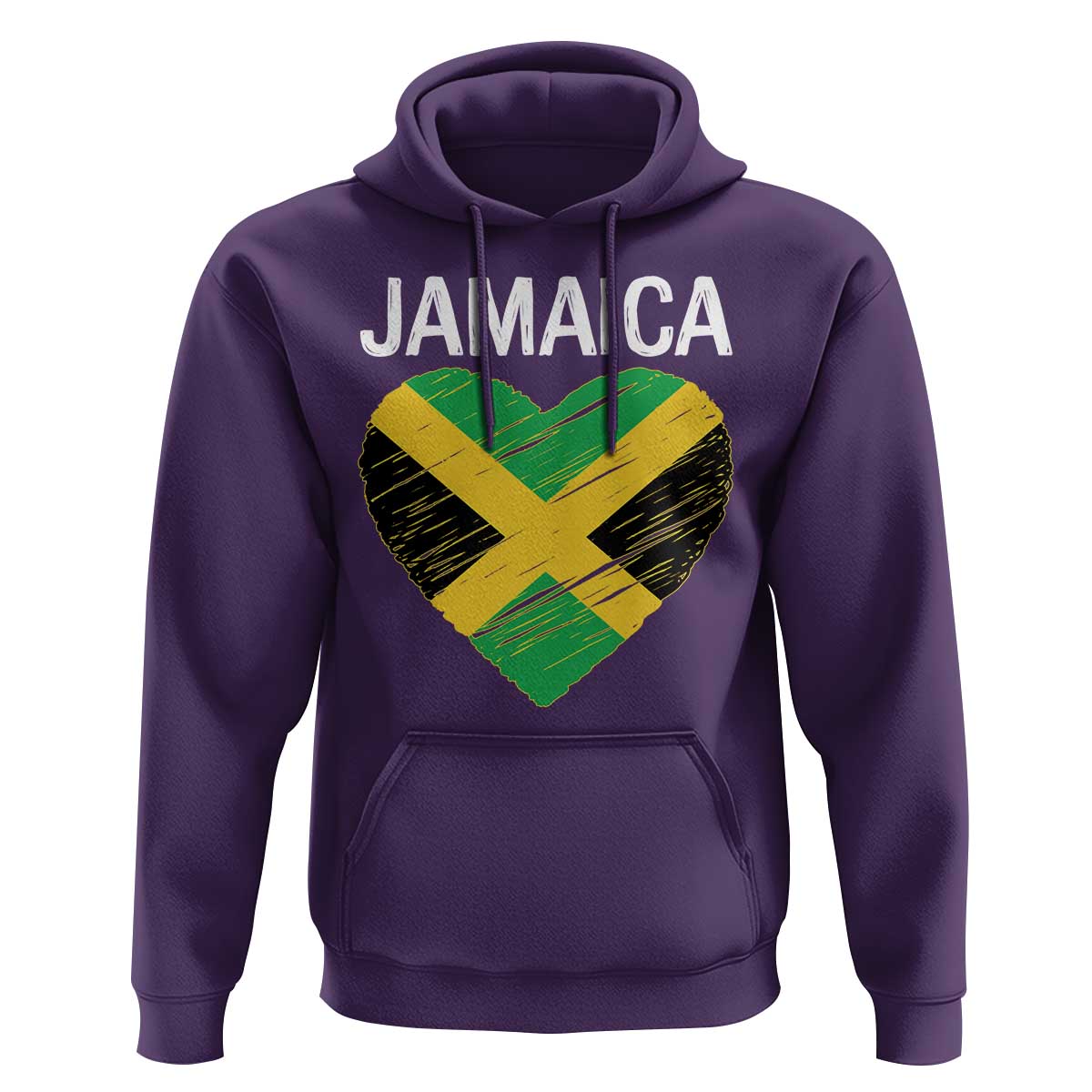 Jamaican Heart Flag Hoodie Patriotic Jamaica Girls Proud Jamaican Roots - Wonder Print Shop