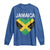 Jamaican Heart Flag Long Sleeve Shirt Patriotic Jamaica Girls Proud Jamaican Roots - Wonder Print Shop