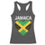 Jamaican Heart Flag Racerback Tank Top Patriotic Jamaica Girls Proud Jamaican Roots - Wonder Print Shop