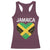 Jamaican Heart Flag Racerback Tank Top Patriotic Jamaica Girls Proud Jamaican Roots - Wonder Print Shop
