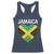 Jamaican Heart Flag Racerback Tank Top Patriotic Jamaica Girls Proud Jamaican Roots - Wonder Print Shop