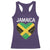 Jamaican Heart Flag Racerback Tank Top Patriotic Jamaica Girls Proud Jamaican Roots - Wonder Print Shop