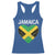 Jamaican Heart Flag Racerback Tank Top Patriotic Jamaica Girls Proud Jamaican Roots - Wonder Print Shop