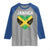 Jamaican Heart Flag Raglan Shirt Patriotic Jamaica Girls Proud Jamaican Roots - Wonder Print Shop