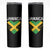 Jamaican Heart Flag Skinny Tumbler Patriotic Jamaica Girls Proud Jamaican Roots - Wonder Print Shop