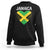 Jamaican Heart Flag Sweatshirt Patriotic Jamaica Girls Proud Jamaican Roots - Wonder Print Shop