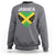 Jamaican Heart Flag Sweatshirt Patriotic Jamaica Girls Proud Jamaican Roots - Wonder Print Shop