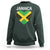 Jamaican Heart Flag Sweatshirt Patriotic Jamaica Girls Proud Jamaican Roots - Wonder Print Shop