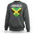 Jamaican Heart Flag Sweatshirt Patriotic Jamaica Girls Proud Jamaican Roots - Wonder Print Shop