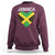 Jamaican Heart Flag Sweatshirt Patriotic Jamaica Girls Proud Jamaican Roots - Wonder Print Shop