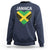 Jamaican Heart Flag Sweatshirt Patriotic Jamaica Girls Proud Jamaican Roots - Wonder Print Shop