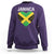 Jamaican Heart Flag Sweatshirt Patriotic Jamaica Girls Proud Jamaican Roots - Wonder Print Shop