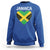 Jamaican Heart Flag Sweatshirt Patriotic Jamaica Girls Proud Jamaican Roots - Wonder Print Shop