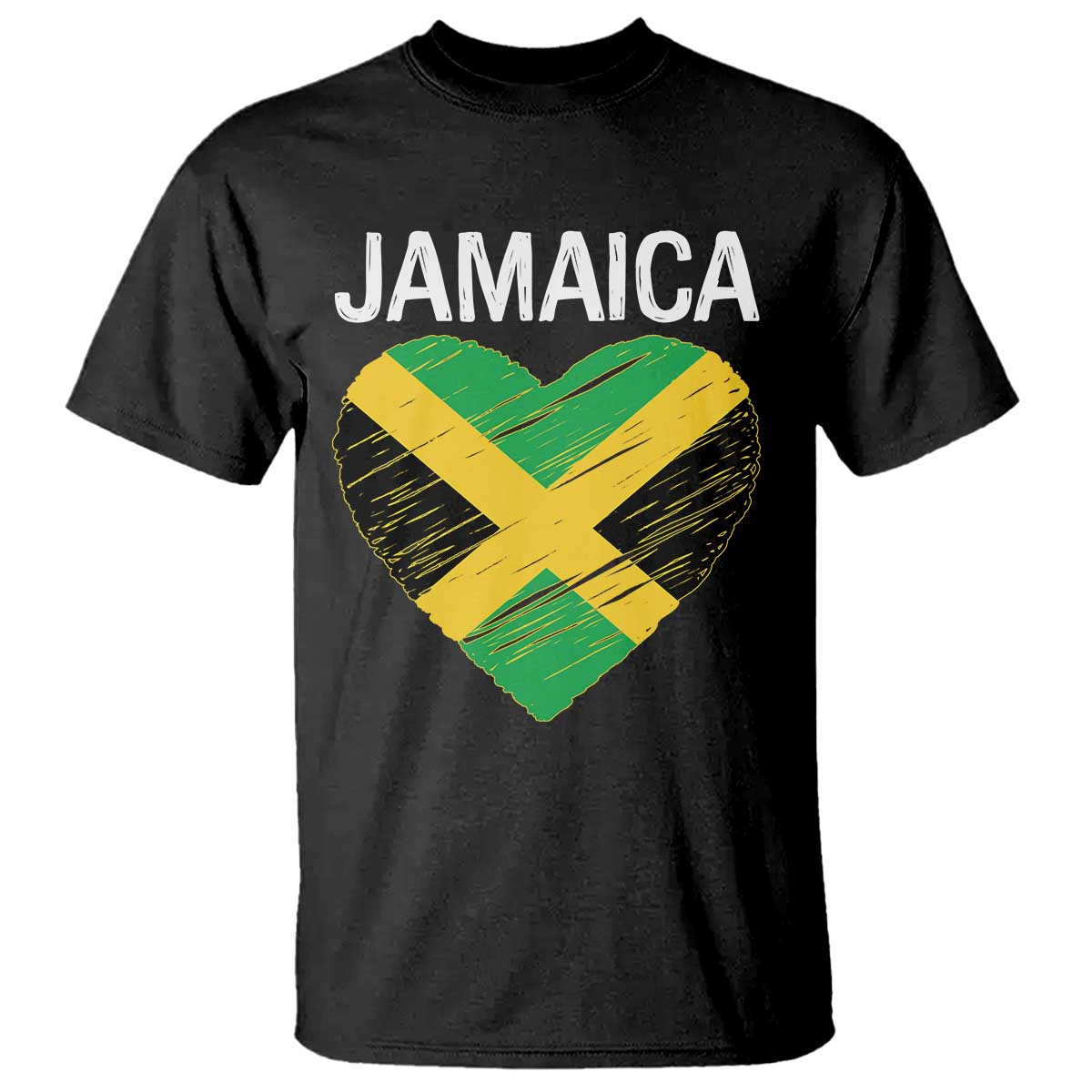 Jamaican Heart Flag T Shirt Patriotic Jamaica Girls Proud Jamaican Roots - Wonder Print Shop
