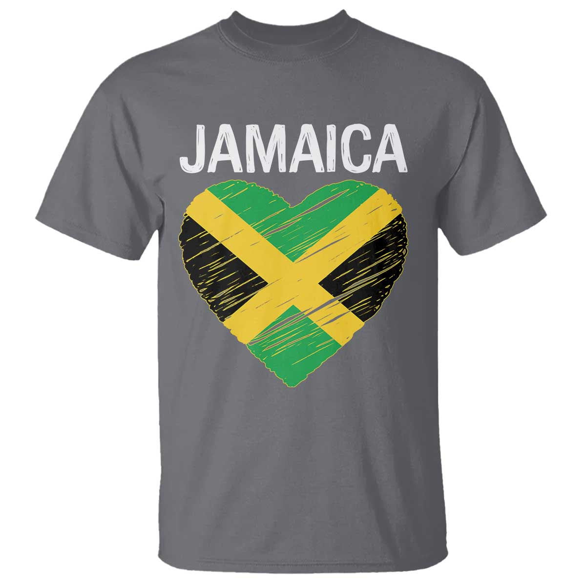 Jamaican Heart Flag T Shirt Patriotic Jamaica Girls Proud Jamaican Roots - Wonder Print Shop